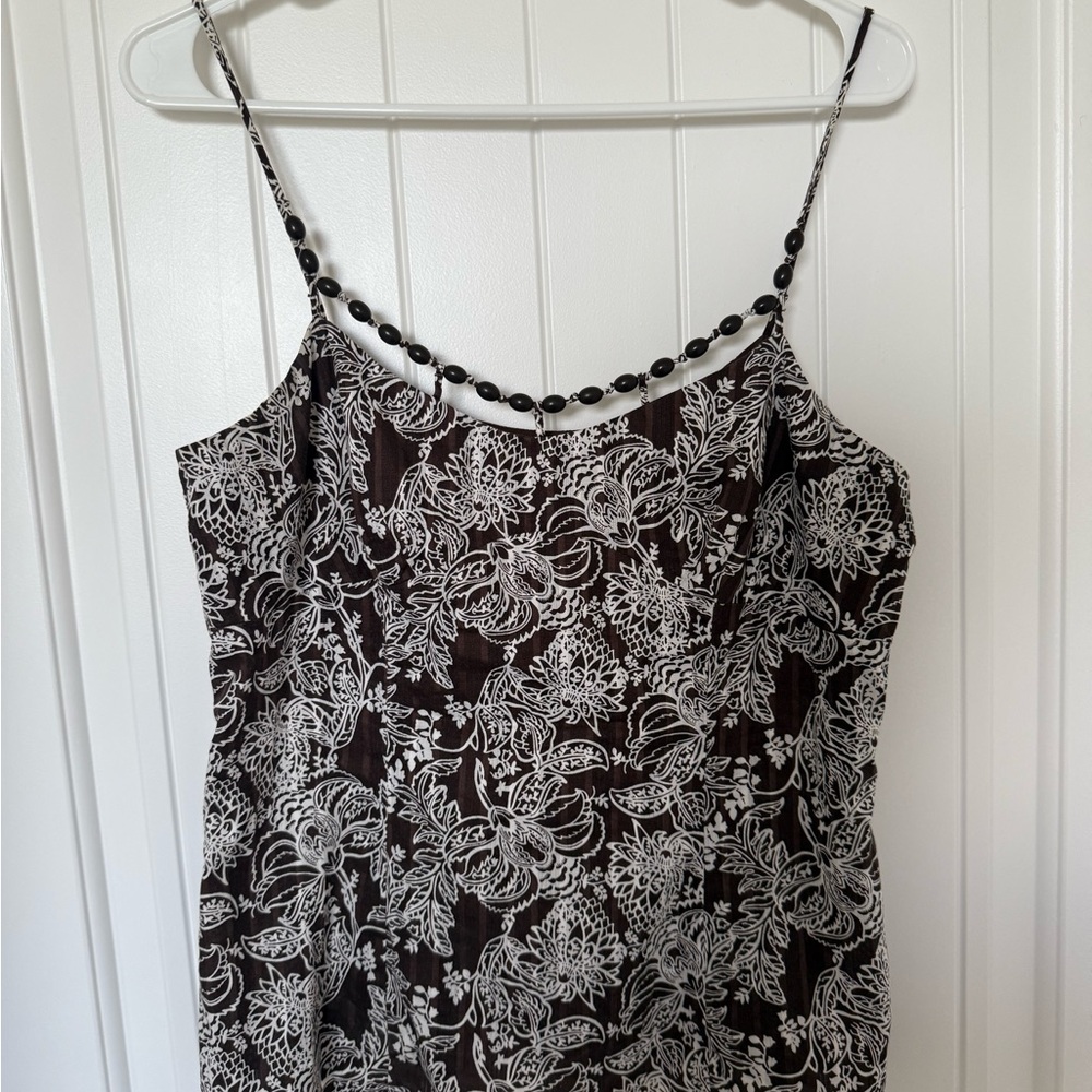 Ann Taylor Black and White Fitted Camisole